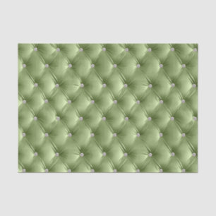 Warm Soft Sage Green Chic Faux Velvet Tissue Paper