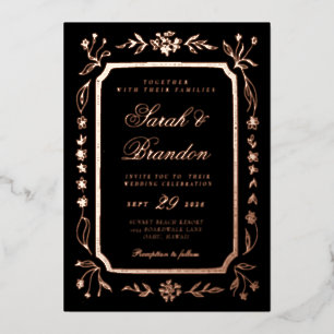 Warm Solid Colour Minimalist Script Wedding