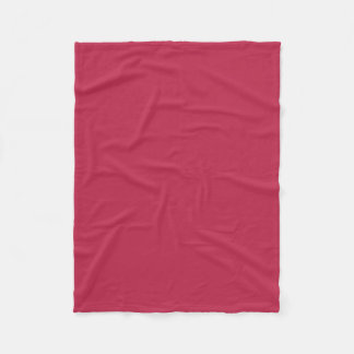 Warm Solid Magenta Fleece Blanket