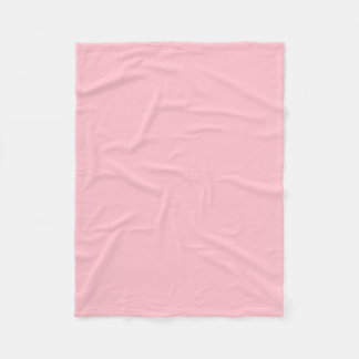 Warm Solid Pink Fleece Blanket