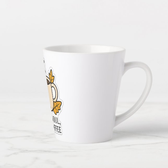 Warm Soul, Hot Coffee – Autumn  Latte Mug (Right)