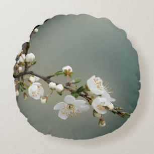 warm spring round pillow