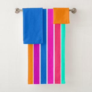 Warm Spring Stripes  Bath Towel Set