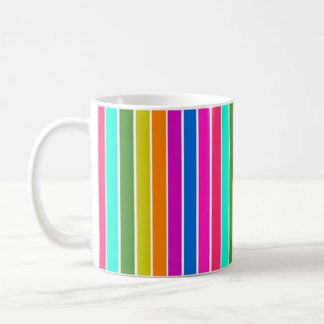 Warm Spring Stripes  Coffee Mug (Left)