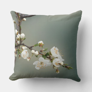 warm spring throw pillow