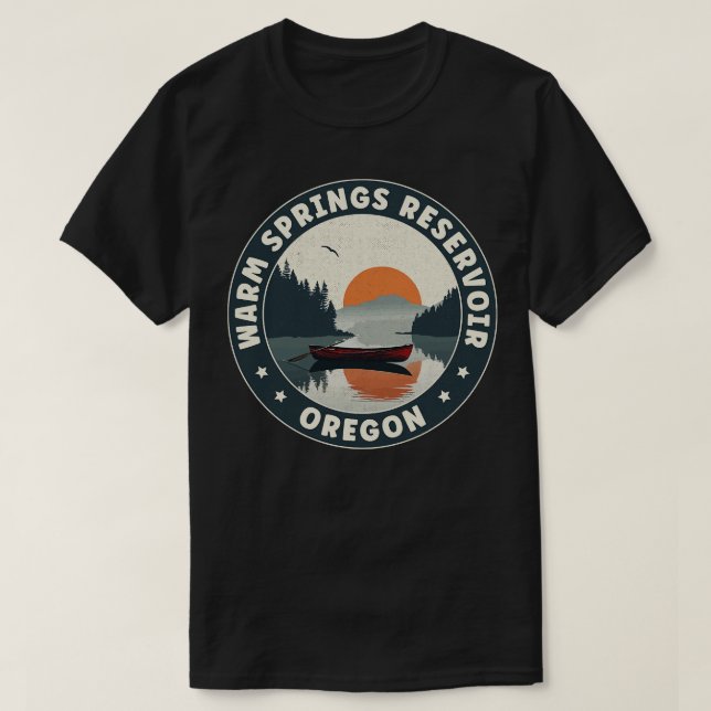 Warm Springs Reservoir Oregon Sunset T-Shirt (Design Front)