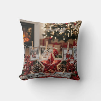 "Warm & Stylish Christmas Home Accent" Throw Pillow