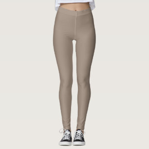 Warm Taupe Boho Leggings
