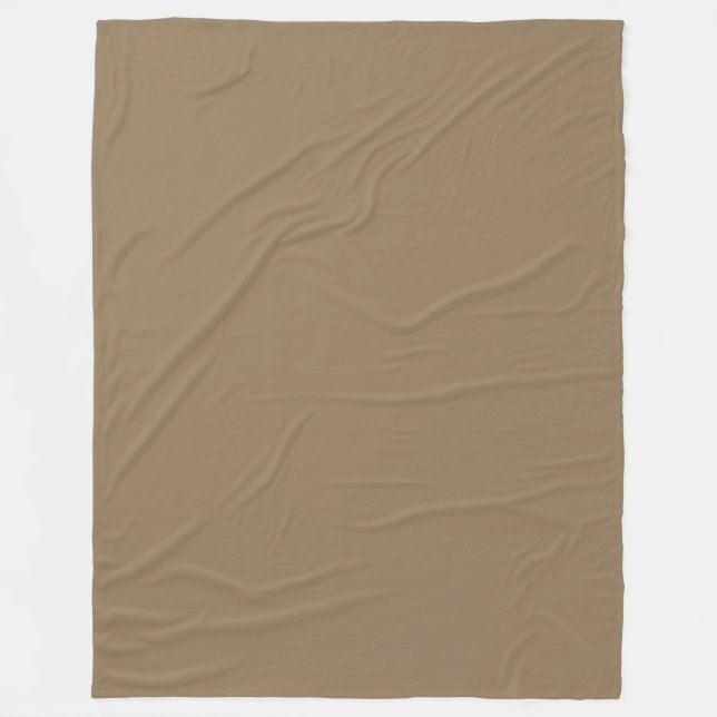 Warm Taupe Fleece Blanket (Front)