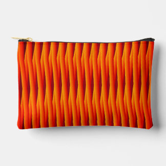 Warm Terracotta Rust Drip Abstract Boho Throw Pill Accessory Pouch