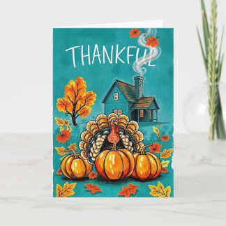 Warm Thanksgiving Blessings Card