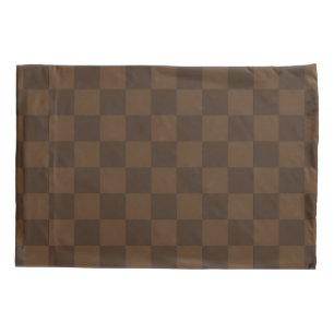 Warm Timeless Rich Brown and Dark Brown Earthy  Pillowcase