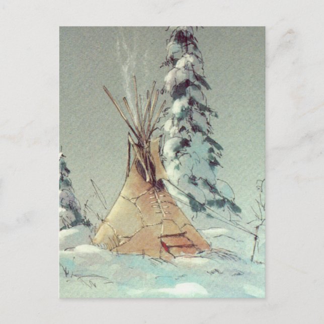 WARM TIPI by SHARON SHARPE Postcard (Front)