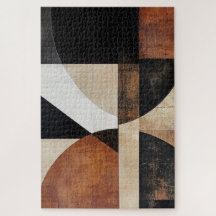 Warm-Toned Geometric Design for Rustic stlye