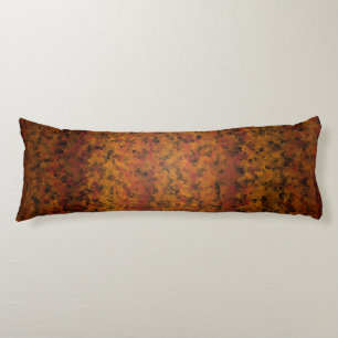Warm tones mosaic style design body pillow