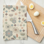 Warm Tones Nature Mid Century Modern Kitchen Towel<br><div class="desc">For a laid back earth tone mid century feel in your kitchen,  this retro inspired kitchen towel is perfect for that accent you’re looking for... hang it from your oven door!</div>