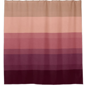 Warm Tones Sophisticated striped shower curtain