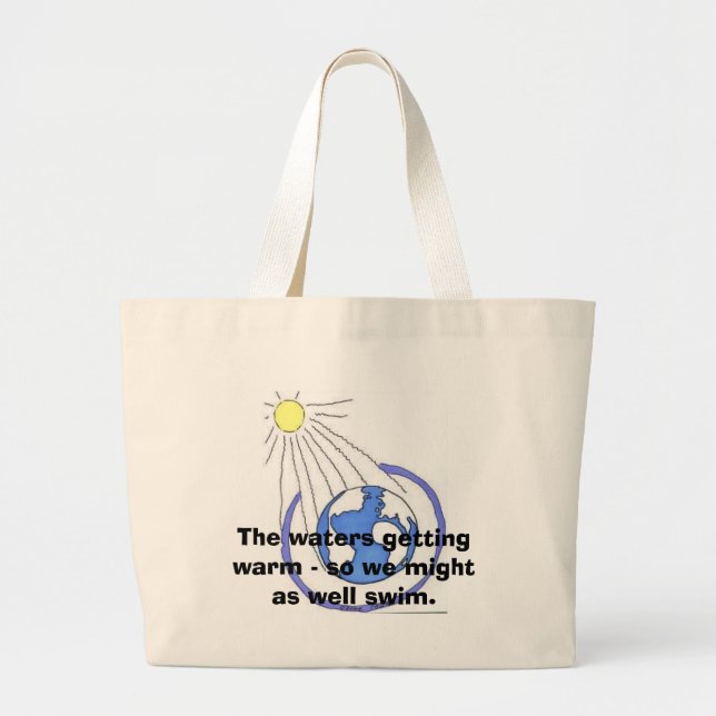 warm waters large tote bag (Front)