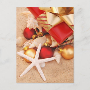 Warm Weather Christmastime Holiday Postcard