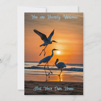Warm Welcome Invitation Card – Elegant Custom