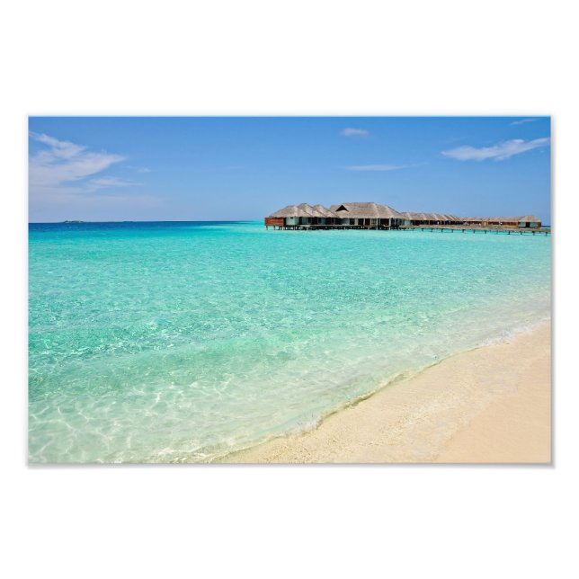 Warm Welcoming. Maldives Photo Print (Front)