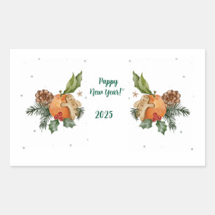 “Warm Winter Watercolor: Citrus & Cookies” Sticker