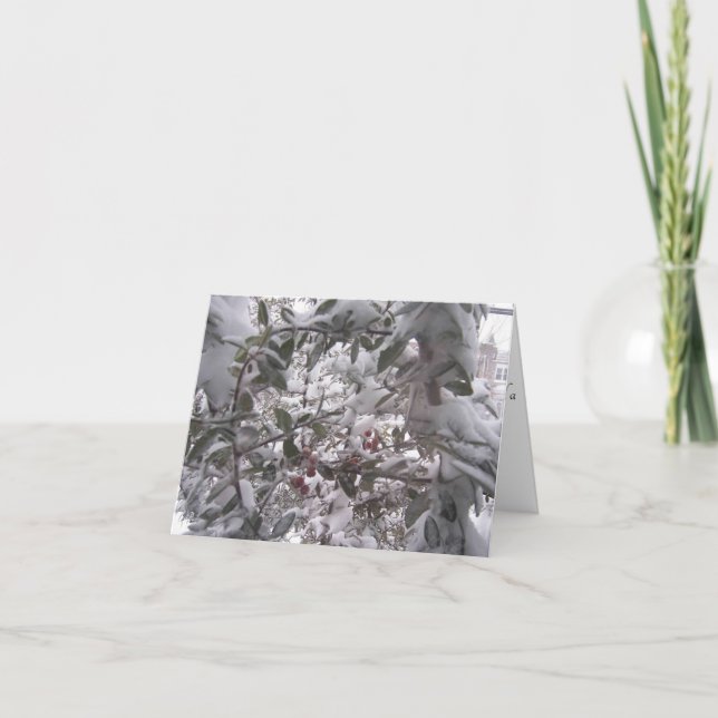 Warm Winter Wishes Christmas Card (Front)