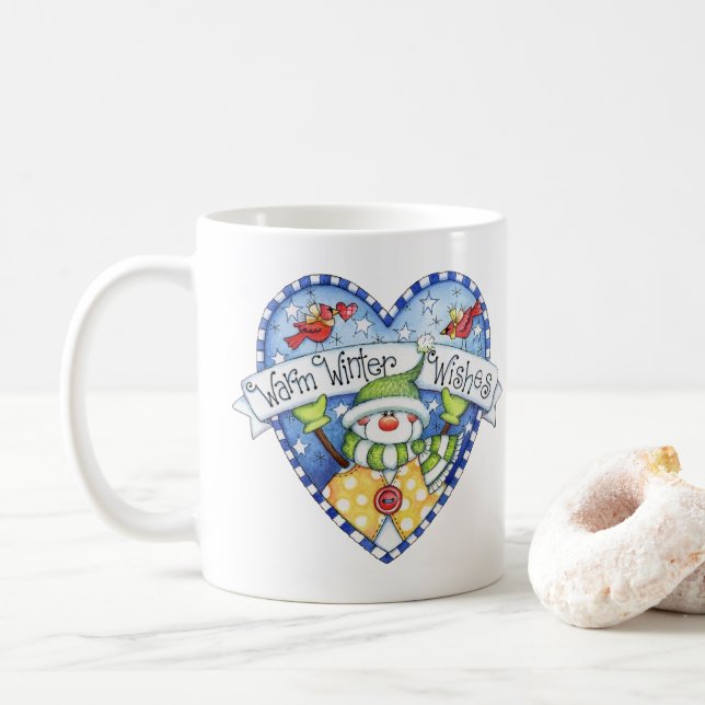 Warm Winter Wishes Coffee Mug (With Donut)