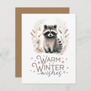 Warm Winter Wishes  Holiday Card