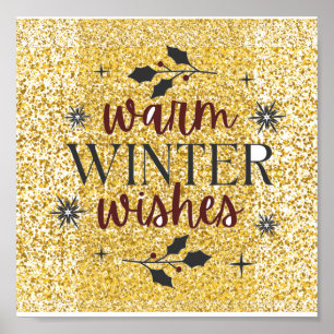 Warm Winter Wishes Poster