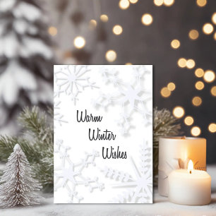 Warm Winter Wishes – Snowflake Winter Card