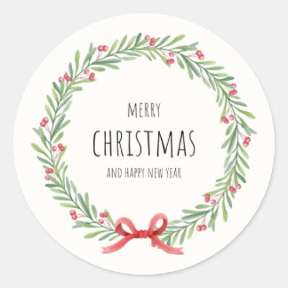 Warm Wishes & Festive Delights: A Charismatic Chri Classic Round Sticker