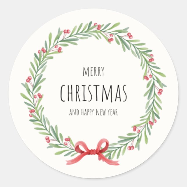 Warm Wishes & Festive Delights: A Charismatic Chri Classic Round Sticker (Front)