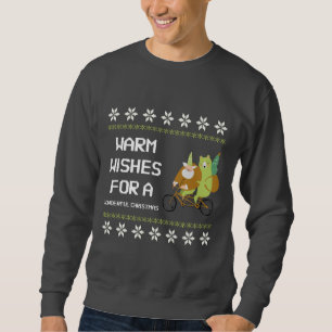 Warm Wishes for a cheerful Christmas Sweatshirt