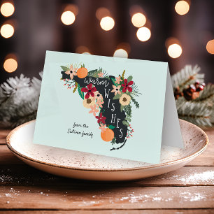 Warm Wishes From Florida Holiday Card