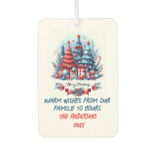 Warm wishes from our family to yours air freshener
