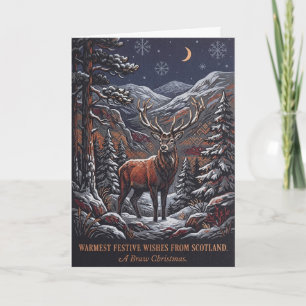 Warm Wishes From Scotland Christmas Card