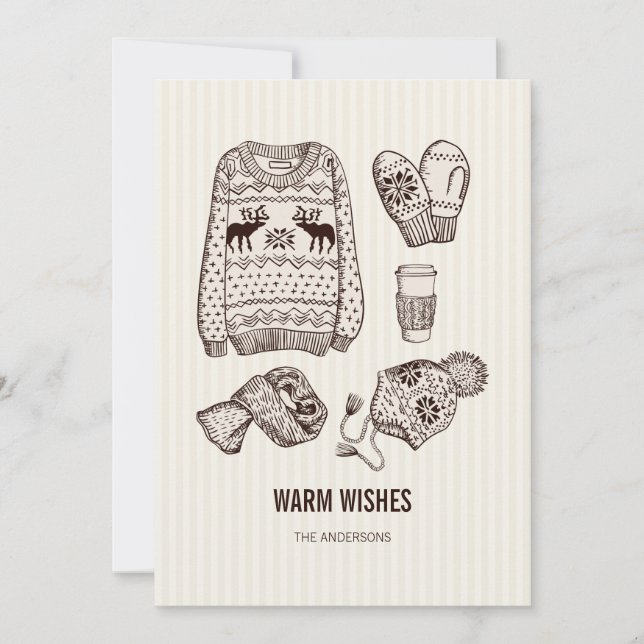 Warm Wishes Holiday Essentials Card (Front)