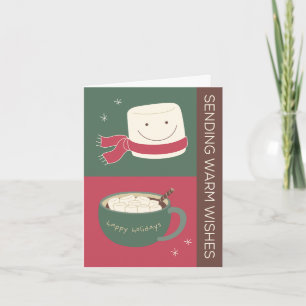 Warm Wishes Hot Chocolate Holiday Card