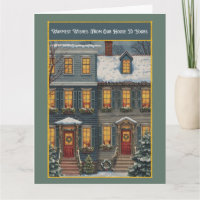 Warm Wishes Our House to Yours Greeting Card