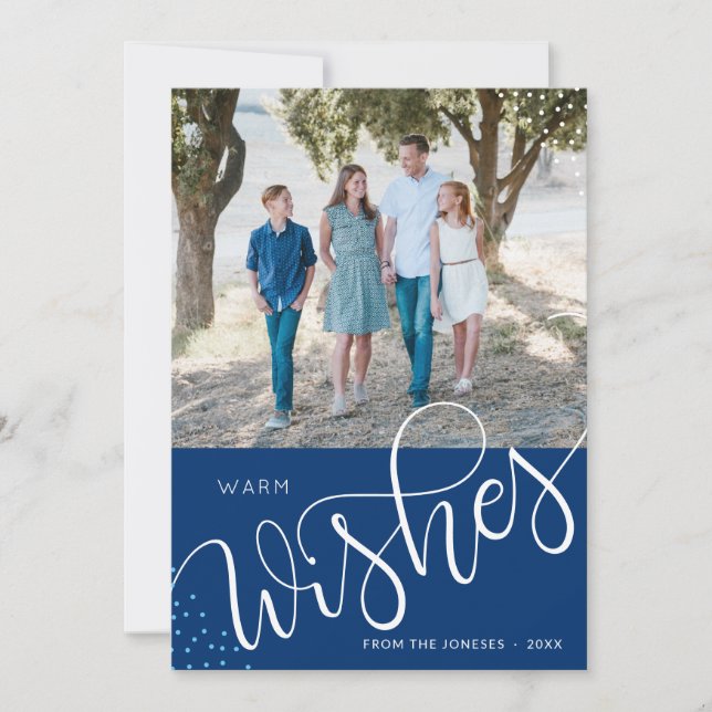 Warm wishes -  photo card (Front)