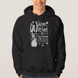 Warm Wishes & Snowman Kisses Graphic For Snow Hoodie