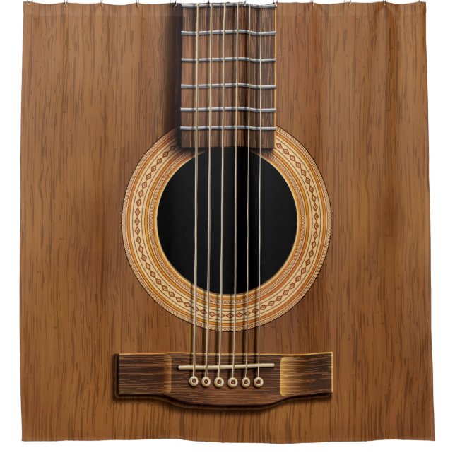Warm Wood Acoustic Guitar (Front)