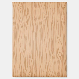 Warm Wood Grain Pattern Magnet for Fridge or Desk
