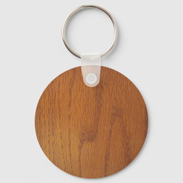 Warm Wood Grain Texture Keychain (Front)