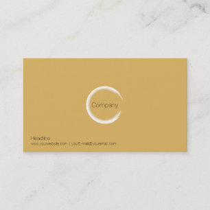 Warm Yellow Business Card