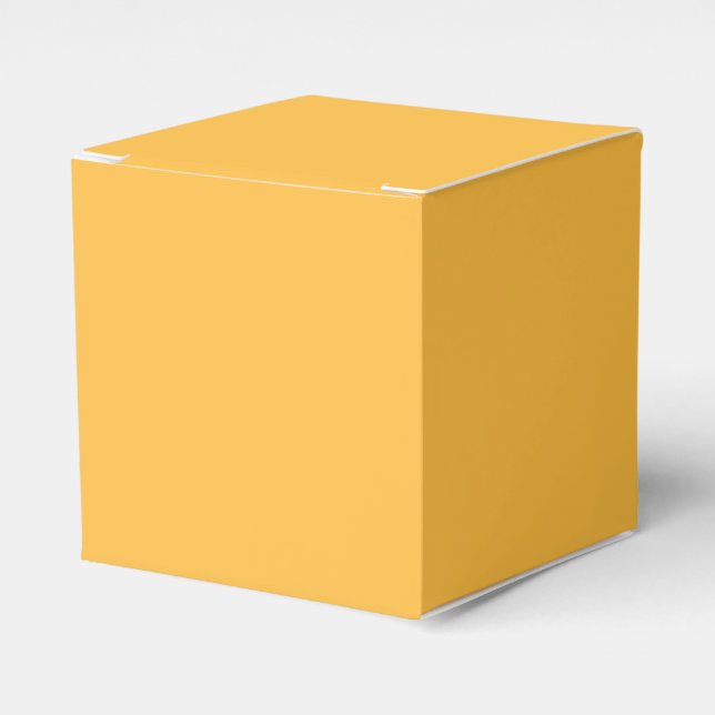 Warm Yellow  Favor Box (Front Side)