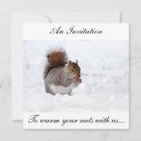 Warm your nuts invitation