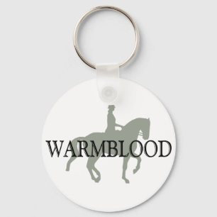 WARMBLOOD with Dressage Horse & Rider Keychain