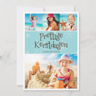 Warme Kerstmis Groet van de vakantie